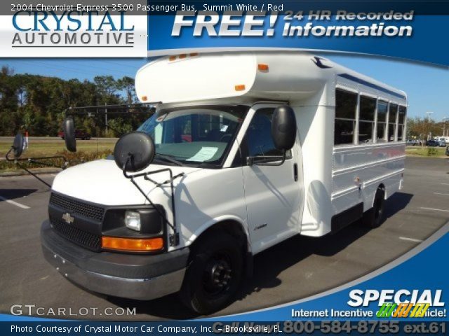 2004 Chevrolet Express 3500 Passenger Bus in Summit White