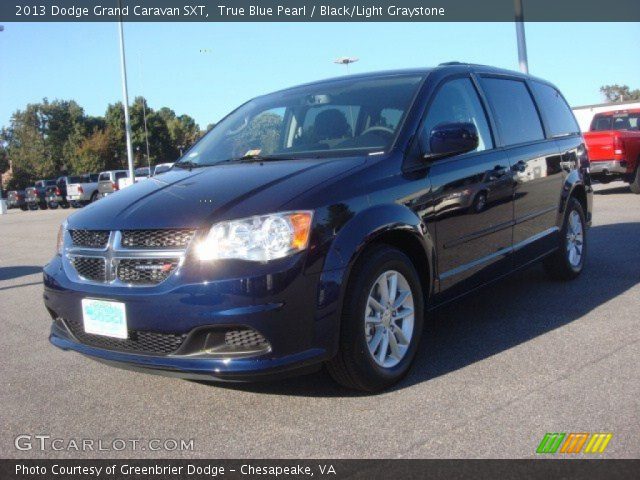 2013 Dodge Grand Caravan SXT in True Blue Pearl