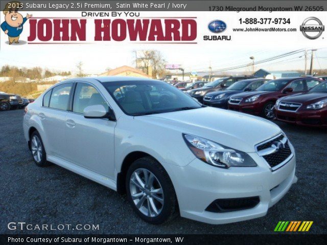 2013 Subaru Legacy 2.5i Premium in Satin White Pearl