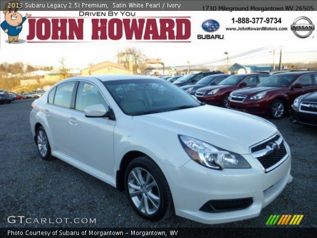 2013 Subaru Legacy 2.5i Premium in Satin White Pearl