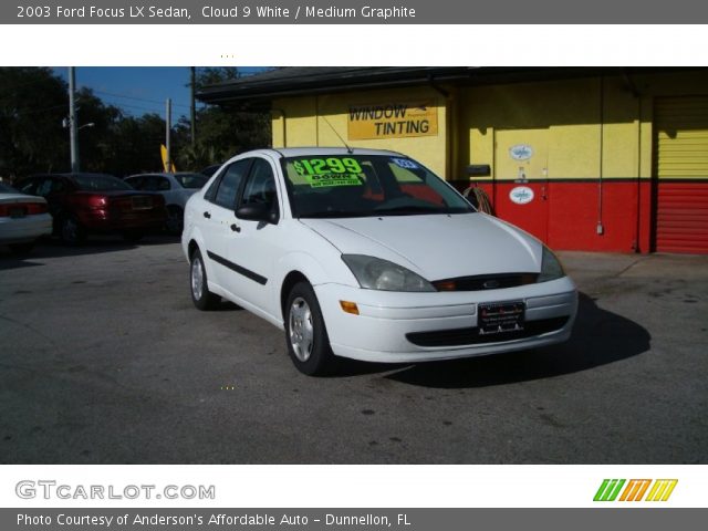 2003 Ford Focus LX Sedan in Cloud 9 White
