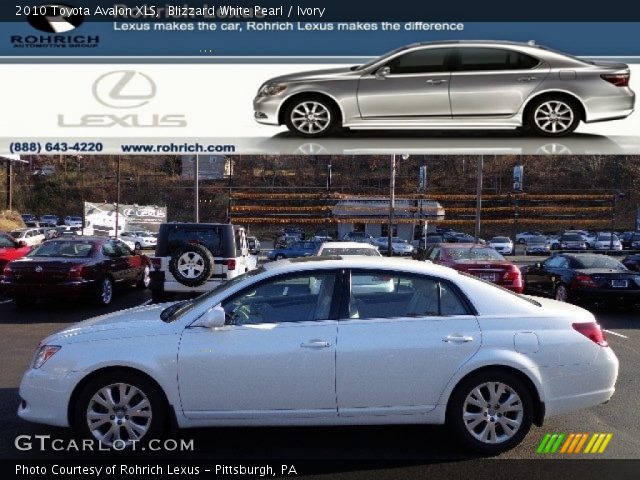 2010 Toyota Avalon XLS in Blizzard White Pearl