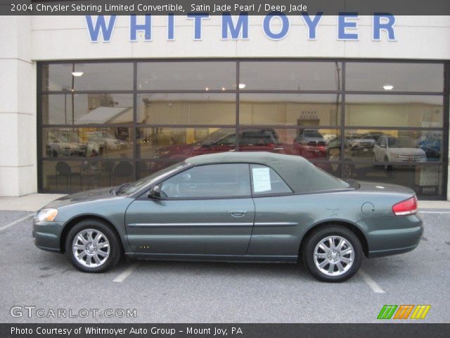 2004 Chrysler Sebring Limited Convertible in Satin Jade Pearl