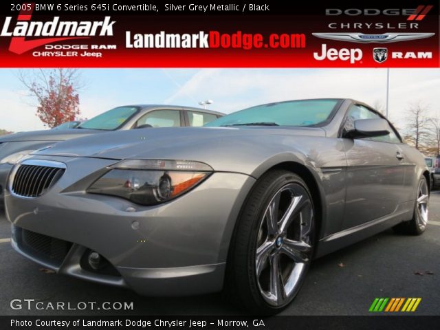 2005 BMW 6 Series 645i Convertible in Silver Grey Metallic