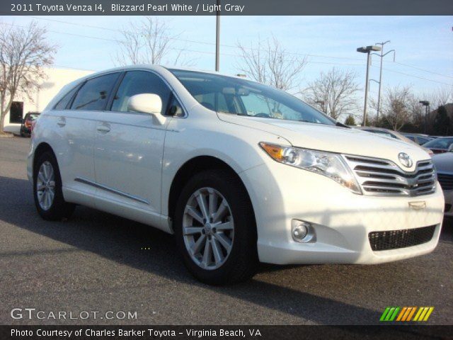 2011 Toyota Venza I4 in Blizzard Pearl White