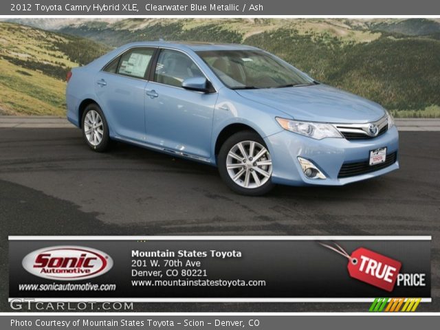 2012 Toyota Camry Hybrid XLE in Clearwater Blue Metallic