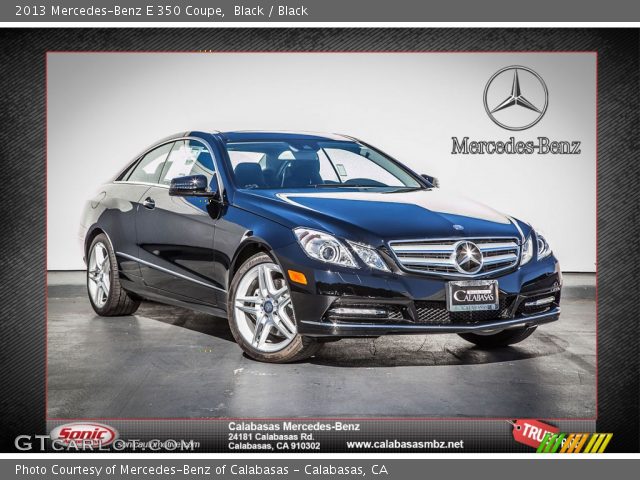 2013 Mercedes-Benz E 350 Coupe in Black