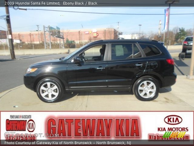 2009 Hyundai Santa Fe Limited in Ebony Black