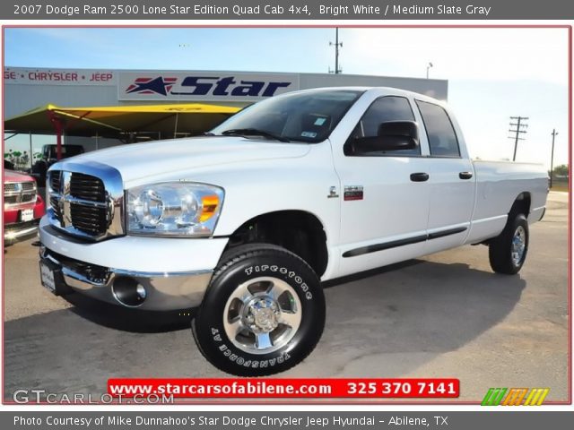 2007 Dodge Ram 2500 Lone Star Edition Quad Cab 4x4 in Bright White