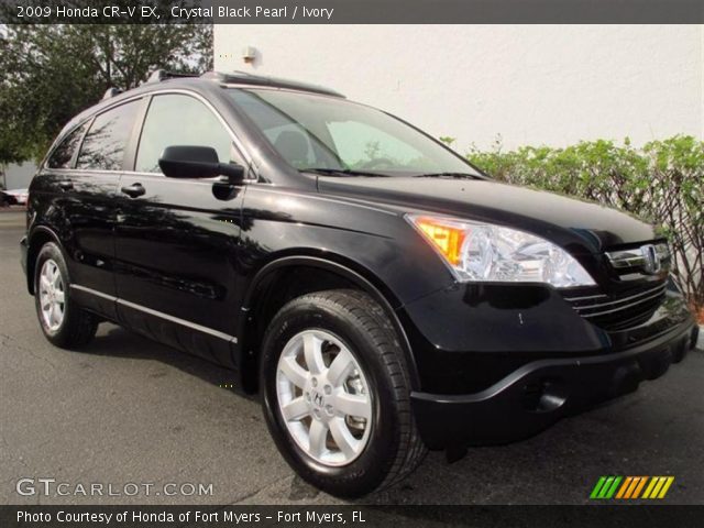 2009 Honda CR-V EX in Crystal Black Pearl