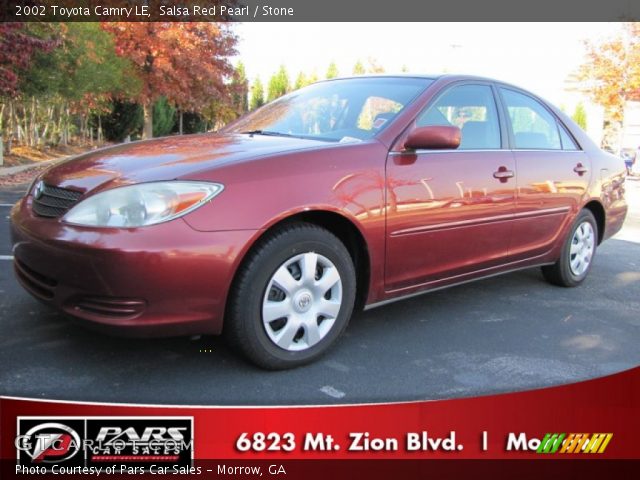 2002 Toyota Camry LE in Salsa Red Pearl