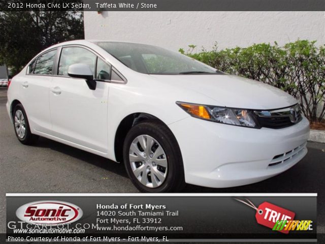 2012 Honda Civic LX Sedan in Taffeta White