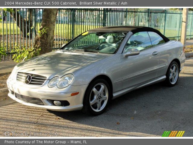 2004 Mercedes-Benz CLK 500 Cabriolet in Brilliant Silver Metallic