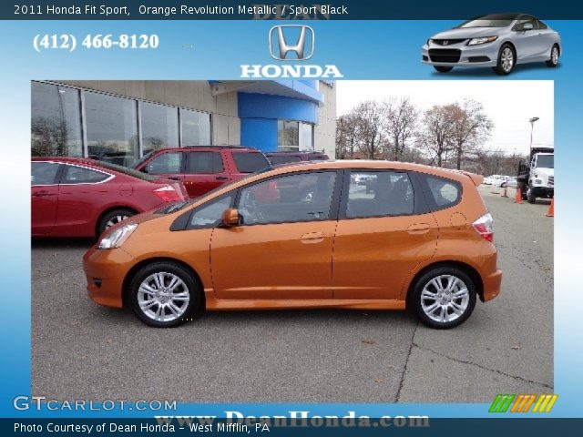 2011 Honda Fit Sport in Orange Revolution Metallic