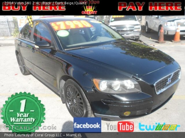 2004 Volvo S40 2.4i in Black