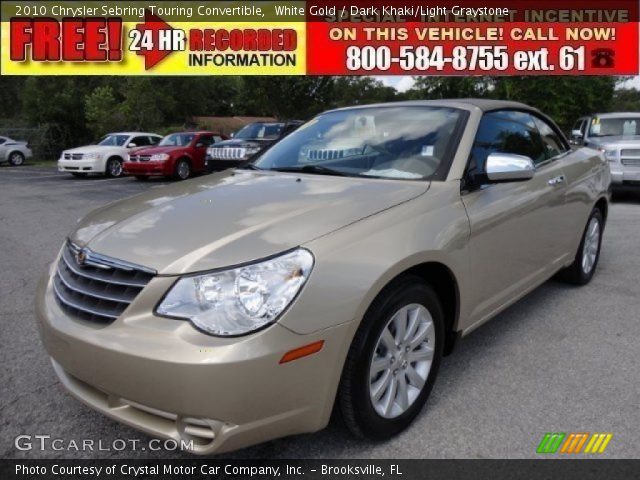 2010 Chrysler Sebring Touring Convertible in White Gold