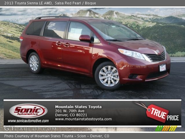 2013 Toyota Sienna LE AWD in Salsa Red Pearl
