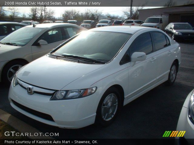 2008 Honda Civic Hybrid Sedan in Taffeta White
