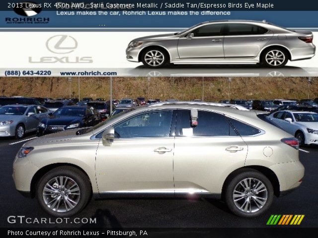 2013 Lexus RX 450h AWD in Satin Cashmere Metallic