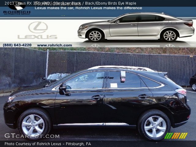 2013 Lexus RX 350 AWD in Stargazer Black