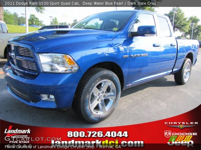 2011 Dodge Ram 1500 Sport Quad Cab in Deep Water Blue Pearl
