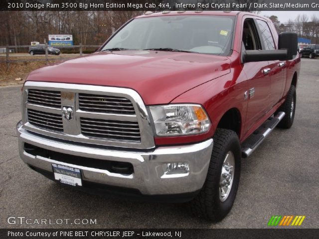 2010 Dodge Ram 3500 Big Horn Edition Mega Cab 4x4 in Inferno Red Crystal Pearl