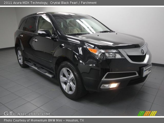 2011 Acura MDX Technology in Crystal Black Pearl
