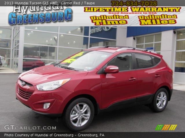 2013 Hyundai Tucson GLS AWD in Garnet Red