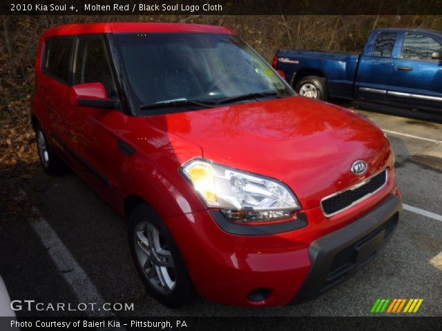 2010 Kia Soul + in Molten Red