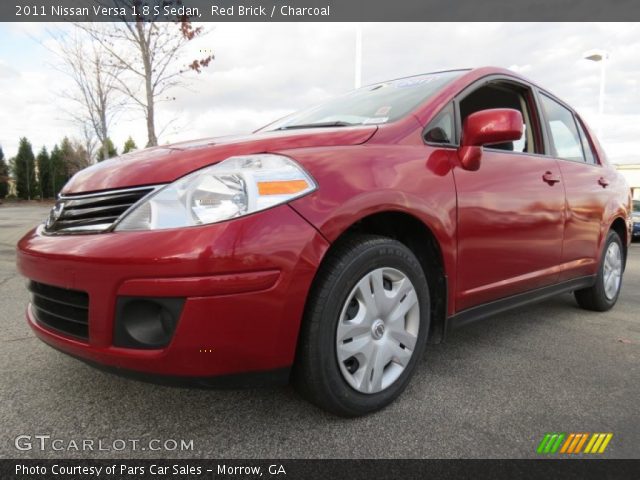 2011 Nissan Versa 1.8 S Sedan in Red Brick