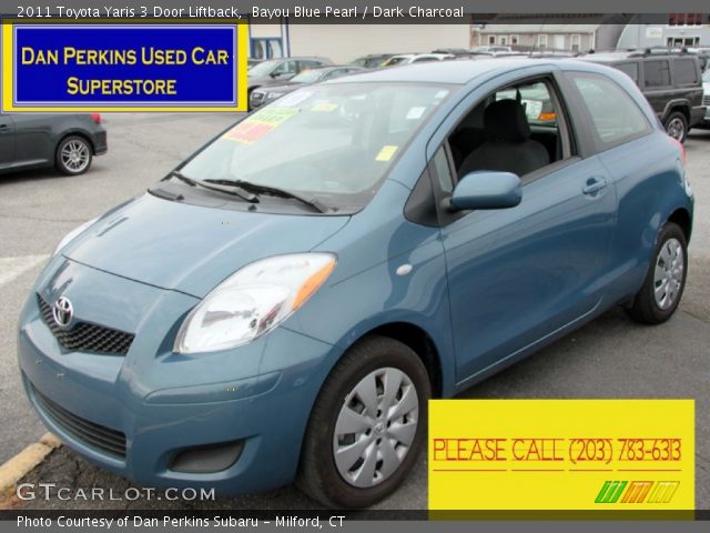 2011 Toyota Yaris 3 Door Liftback in Bayou Blue Pearl