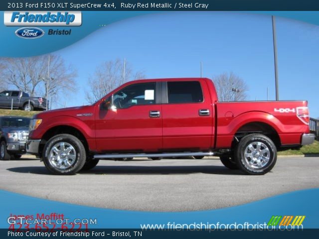 2013 Ford F150 XLT SuperCrew 4x4 in Ruby Red Metallic