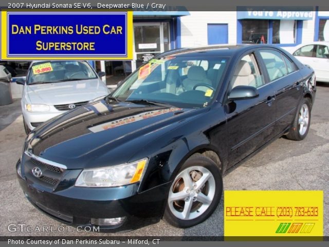 2007 Hyundai Sonata SE V6 in Deepwater Blue