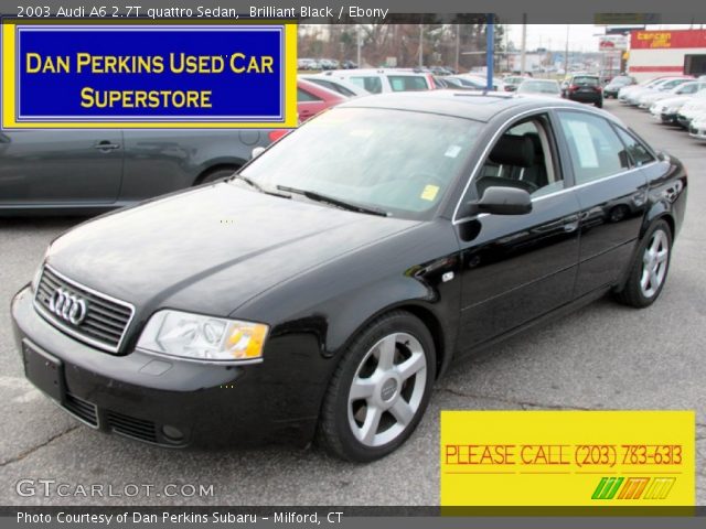 2003 Audi A6 2.7T quattro Sedan in Brilliant Black