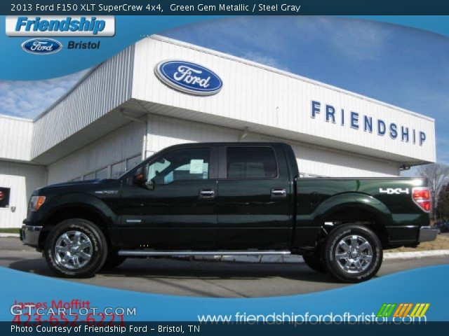 2013 Ford F150 XLT SuperCrew 4x4 in Green Gem Metallic