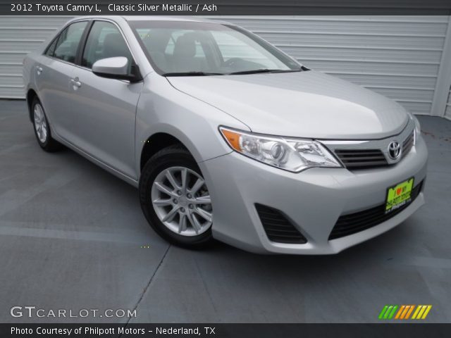 2012 Toyota Camry L in Classic Silver Metallic