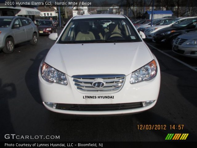 2010 Hyundai Elantra GLS in Nordic White