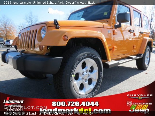 2013 Jeep Wrangler Unlimited Sahara 4x4 in Dozer Yellow