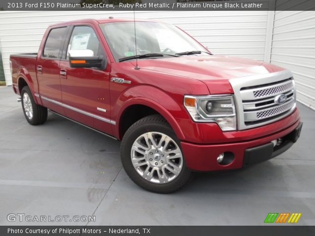 2013 Ford F150 Platinum SuperCrew in Ruby Red Metallic