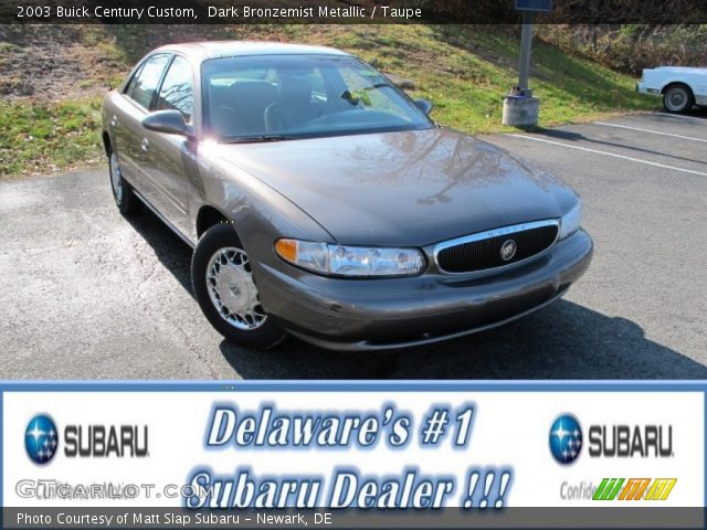 2003 Buick Century Custom in Dark Bronzemist Metallic