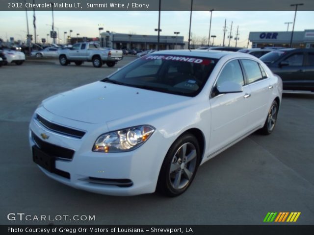 2012 Chevrolet Malibu LT in Summit White