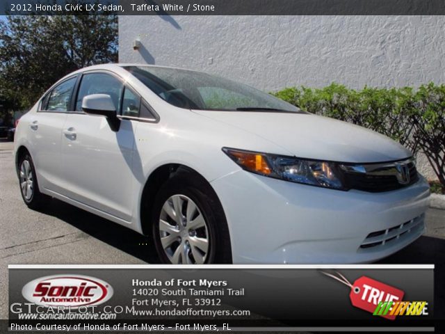 2012 Honda Civic LX Sedan in Taffeta White