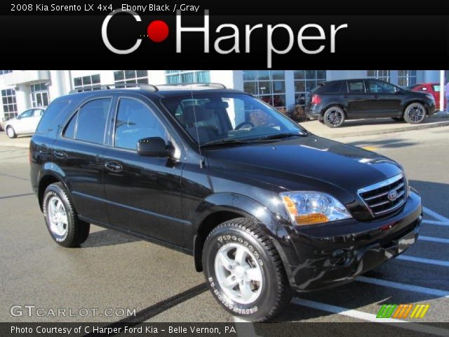 2008 Kia Sorento LX 4x4 in Ebony Black