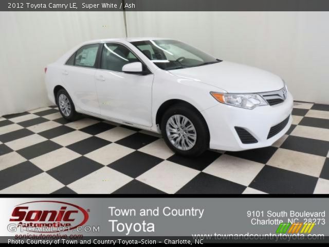 2012 Toyota Camry LE in Super White