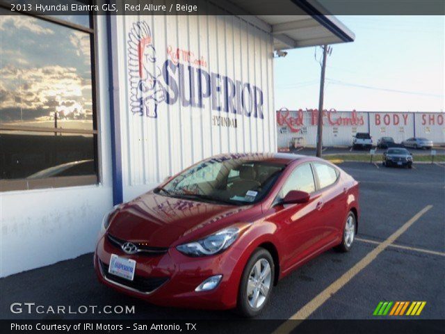 2013 Hyundai Elantra GLS in Red Allure