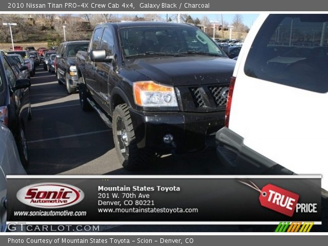 2010 Nissan Titan PRO-4X Crew Cab 4x4 in Galaxy Black