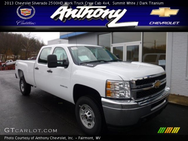 2013 Chevrolet Silverado 2500HD Work Truck Crew Cab 4x4 in Summit White