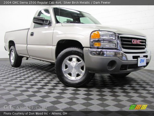 2004 GMC Sierra 1500 Regular Cab 4x4 in Silver Birch Metallic