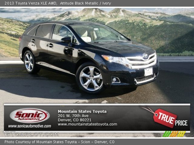 2013 Toyota Venza XLE AWD in Attitude Black Metallic