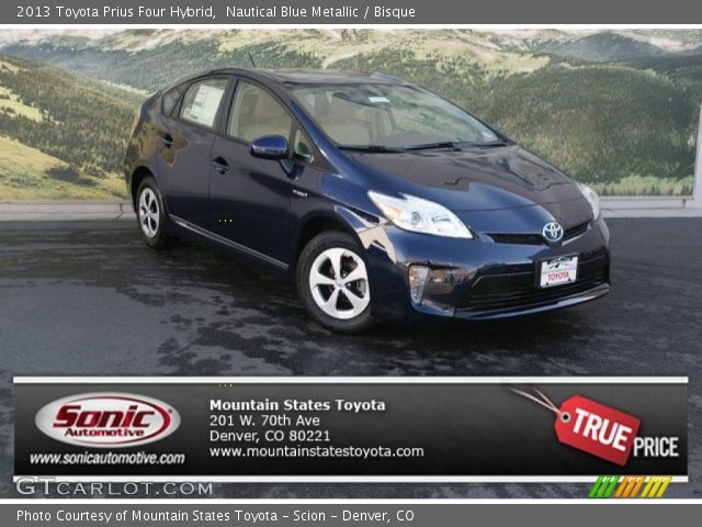 2013 Toyota Prius Four Hybrid in Nautical Blue Metallic